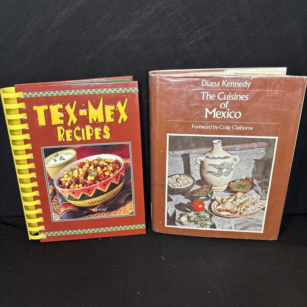 The Cuisines of Mexico by Diana Kennedy 1972 Hardcover Cookbook And Tex Mex Book